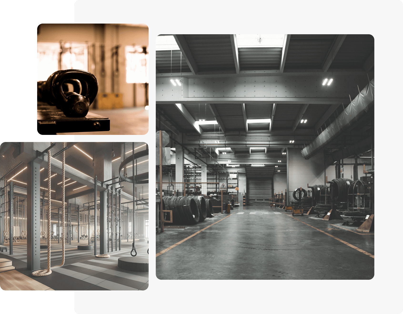 Salle premium HYROX avec équipements de compétition