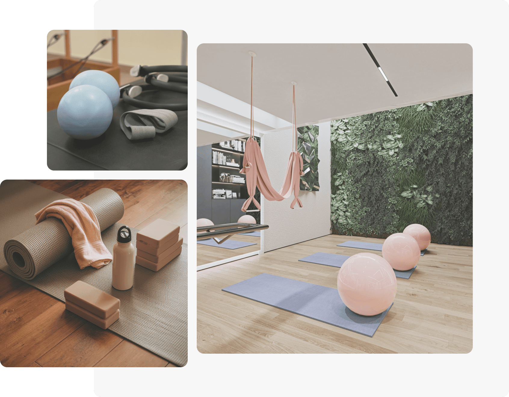 Salle premium de Pilates avec équipements de qualité