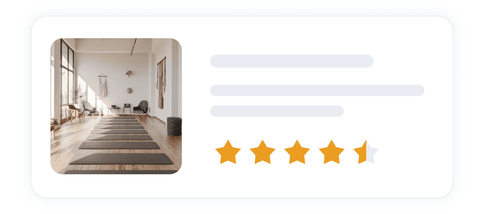Utilisateur consultant une carte interactive des studios de yoga